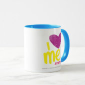 Herz I ich lila/Gelb Tasse (VorderseiteRechts)