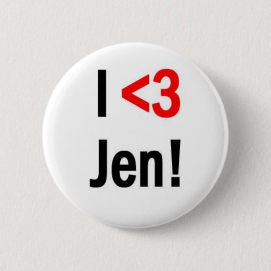 Herz I Jen Knopf Button (Vorderseite)