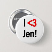 Herz I Jen Knopf Button (Vorne & Hinten)
