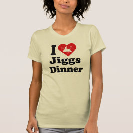 Herz I Jiggs Abendessen T-Shirt