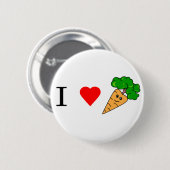 Herz I Karotten Button (Vorne & Hinten)
