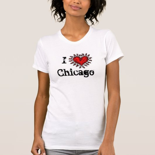 Herz I (Liebe) Chicago-T - Shirt (Vorderseite)