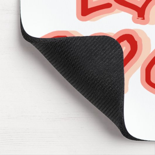 Herz I Liebe Hunde Mousepad (Ecke)