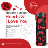 Herz & I Liebe Sie Thermal Tumbler Thermosbecher