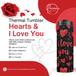Herz & I Liebe Sie Thermal Tumbler Thermosbecher