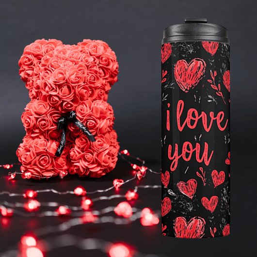 Herz & I Liebe Sie Thermal Tumbler Thermosbecher