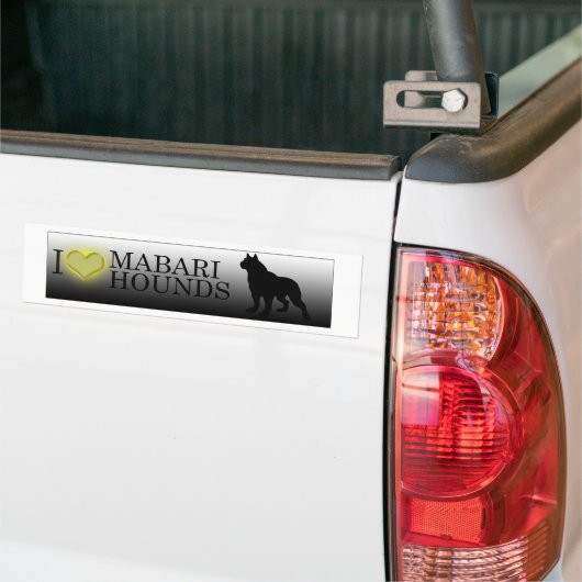 Herz I Mabari Jagdhunde Autoaufkleber (Auf Lkw)