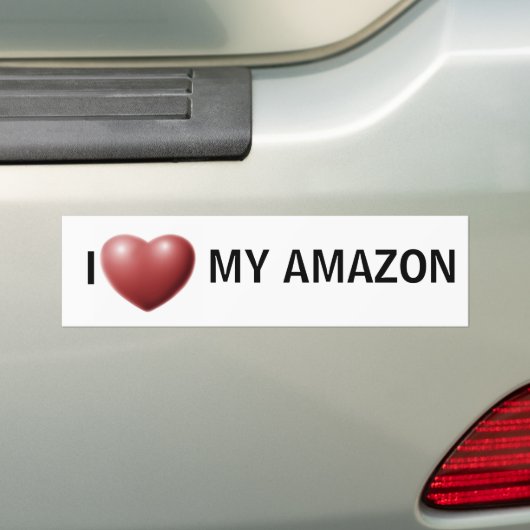 Herz I mein Amazonas Autoaufkleber (Auf Auto)