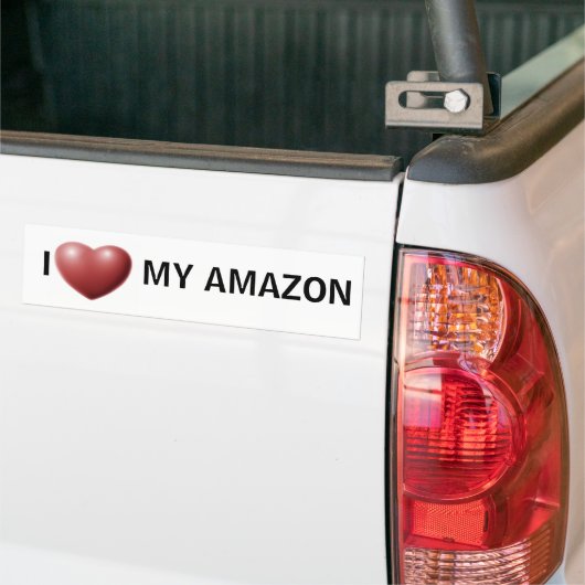 Herz I mein Amazonas Autoaufkleber (Auf Lkw)