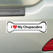 Herz I mein Chupacabra Autoaufkleber (Auf Auto)