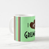 Herz I mein Grumpa Kaffeetasse (Vorderseite Links)