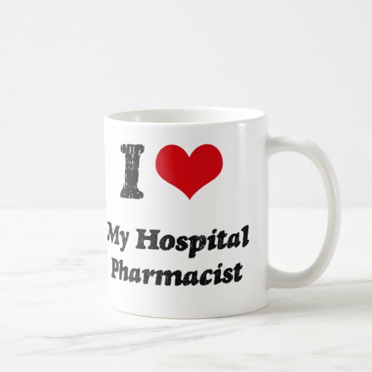 Herz I mein Krankenhaus-Apotheker Kaffeetasse (Rechts)