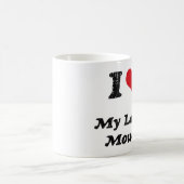 Herz I mein Rasenmäher Kaffeetasse (Mittel)