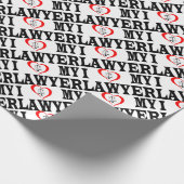 Herz I mein Rechtsanwalt Geschenkpapier (Ecke)