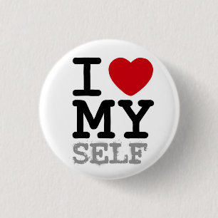 Herz I mein Selbst Button
