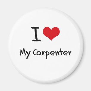 Herz I mein Tischler Magnet