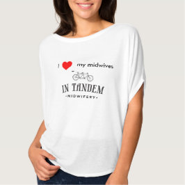 Herz I meine Hebammen in Tandemgeburtshilfemutter T-Shirt