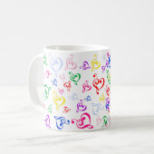 Herz I Musik Kaffeetasse (Vorderseite Links)