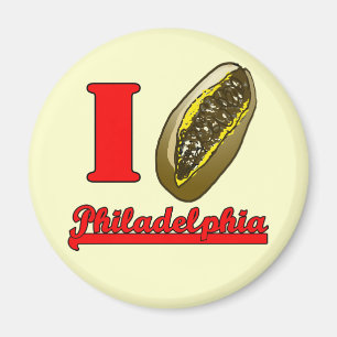 Herz I Philly Cheesesteaks-Kühlschrankmagnet Magnet