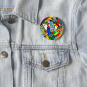 Herz I plappert niedlichen Cartoon nach Button (Beispiel)