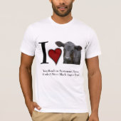 Herz I schwarzes Angus-Rindfleisch T-Shirt (Vorderseite)