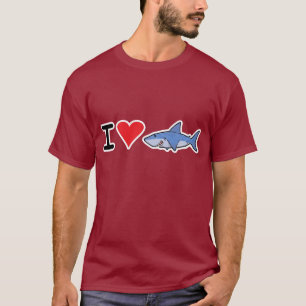 Herz I shaaark T - Shirt 2