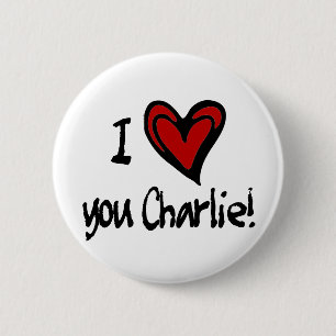 Herz I Sie Charlie Button