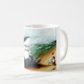 Herz I Sie Sharktopus Kaffeetasse (VorderseiteRechts)