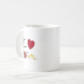 Herz I Spam-N-Eier Tasse (Vorderseite Links)