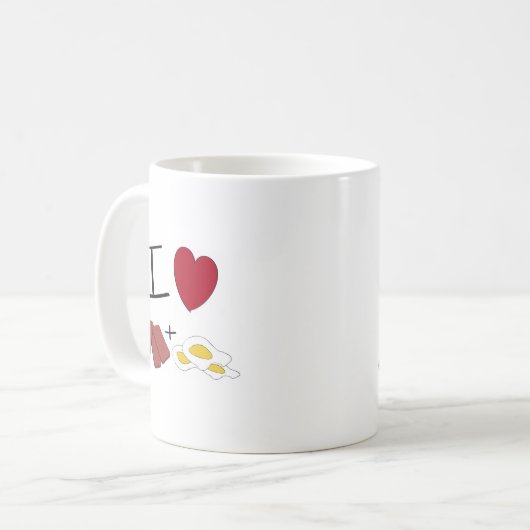 Herz I Spam-N-Eier Tasse (Vorderseite Links)