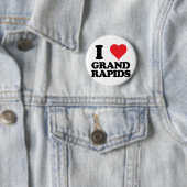 Herz I und Liebe Grand Rapids, Michigan Button (Beispiel)