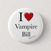 Herz I Vampirs-Bill-Knöpfe Button (Vorderseite)
