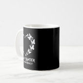Herz Ich bin ein kämpfendes Dyslexie Bewusstsein Kaffeetasse (Vorderseite Links)