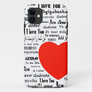 Herz ich liebe dich iPhone 11 hülle