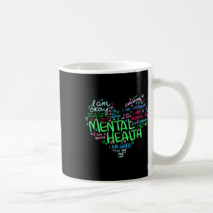 Herz Ich trage Grün für Mental Health Awareness Mo Kaffeetasse