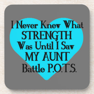 Herz/ich wusste nie...Tante...P.O.T.S. Untersetzer