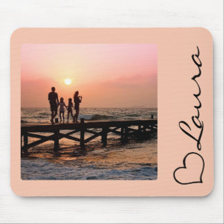 Herz Ihr Name Foto Schriftzug Benutzerdefinierte G Mousepad