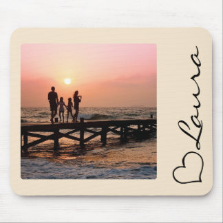 Herz Ihr Name Foto Schriftzug Benutzerdefinierte G Mousepad