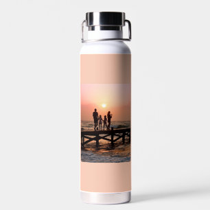 Herz Ihr Name Foto Schriftzug Benutzerdefiniertes Trinkflasche