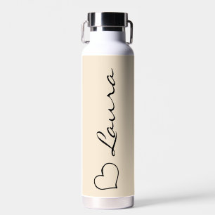 Herz Ihr Name Schriftzug Benutzerdefinierte Gesche Trinkflasche