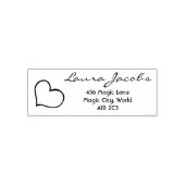 Herz Ihr Name Skript Geschenk Permastempel (Design)