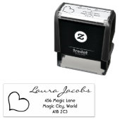 Herz Ihr Name Skript Individuelles Geschenk  Permastempel (Beispiel)