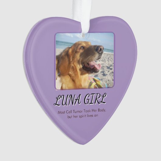 Herz ihres lebendigen Geistes Ornament (Vorderseite)