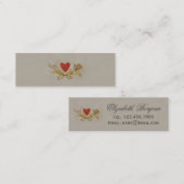 Herz II - Slim Business Card Mini Visitenkarte (Vorne/Hinten)