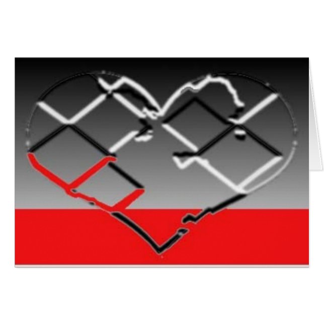 Herz im Chrom, im Schwarzen u. im Rot (Vorderseite (Horizontal))