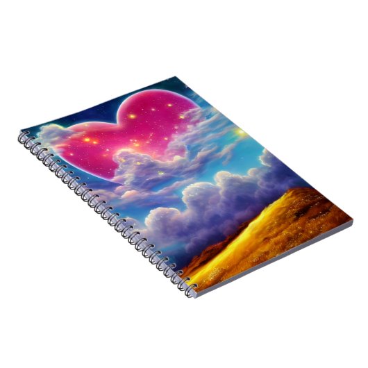 Herz im Clouds Journal Notizblock (Rechte Seite)