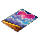 Herz im Clouds Journal Notizblock (Linke Seite)