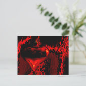 Herz im Feuer Postkarte (Stehend Vorderseite)