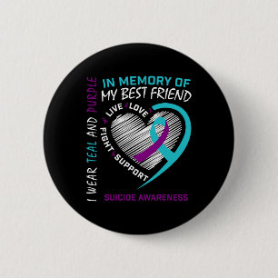 Herz im Gedächtnis der besten Freunde Selbstmord B Button