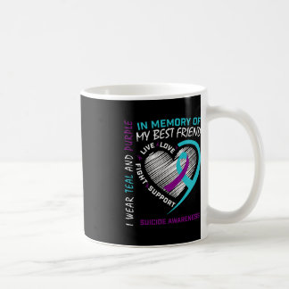 Herz im Gedächtnis der besten Freunde Selbstmord B Kaffeetasse